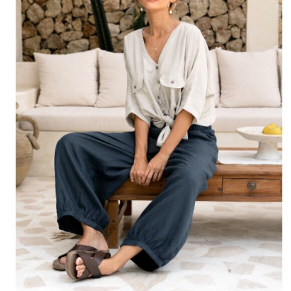 Nomad the Label Sadhu French Linen Pants - Picture 7 of 14